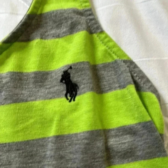 Polo Ralph Lauren green/ gray sleeveless maxi dress size Large - Picture 4 of 5